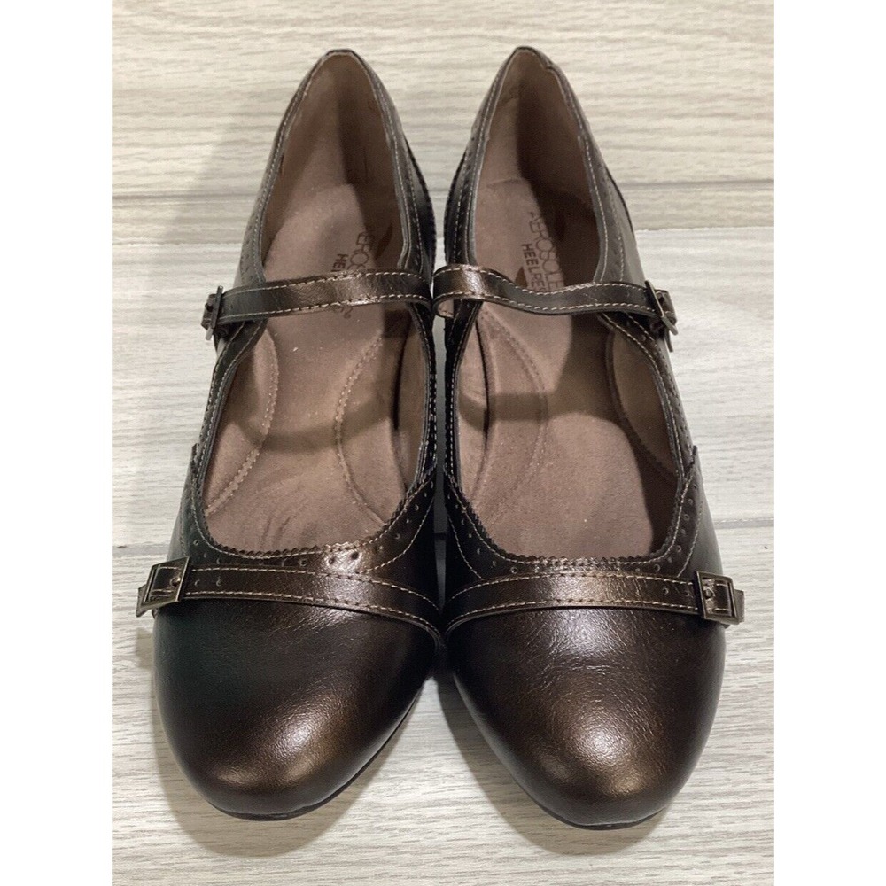 AERSOLES Women's (Size‎ 10M) Heel Rest Paddle Boat Dress Shoes Buckle Accent